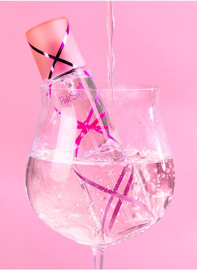 Pink Sugar Eau de Toilette Spray Perfume for Women, Floral + Fruity, Notes of Raspberry, Cotton Candy, Vanilla, Sweet & Sensual, Long-Lasting Scent