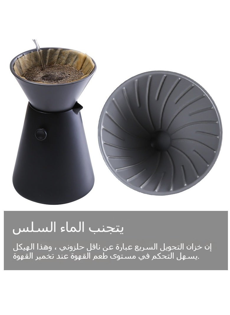 Drip Coffee Filter Cup Set, Home Pour Over Coffee Maker Kit for Fresh Brewed Coffee