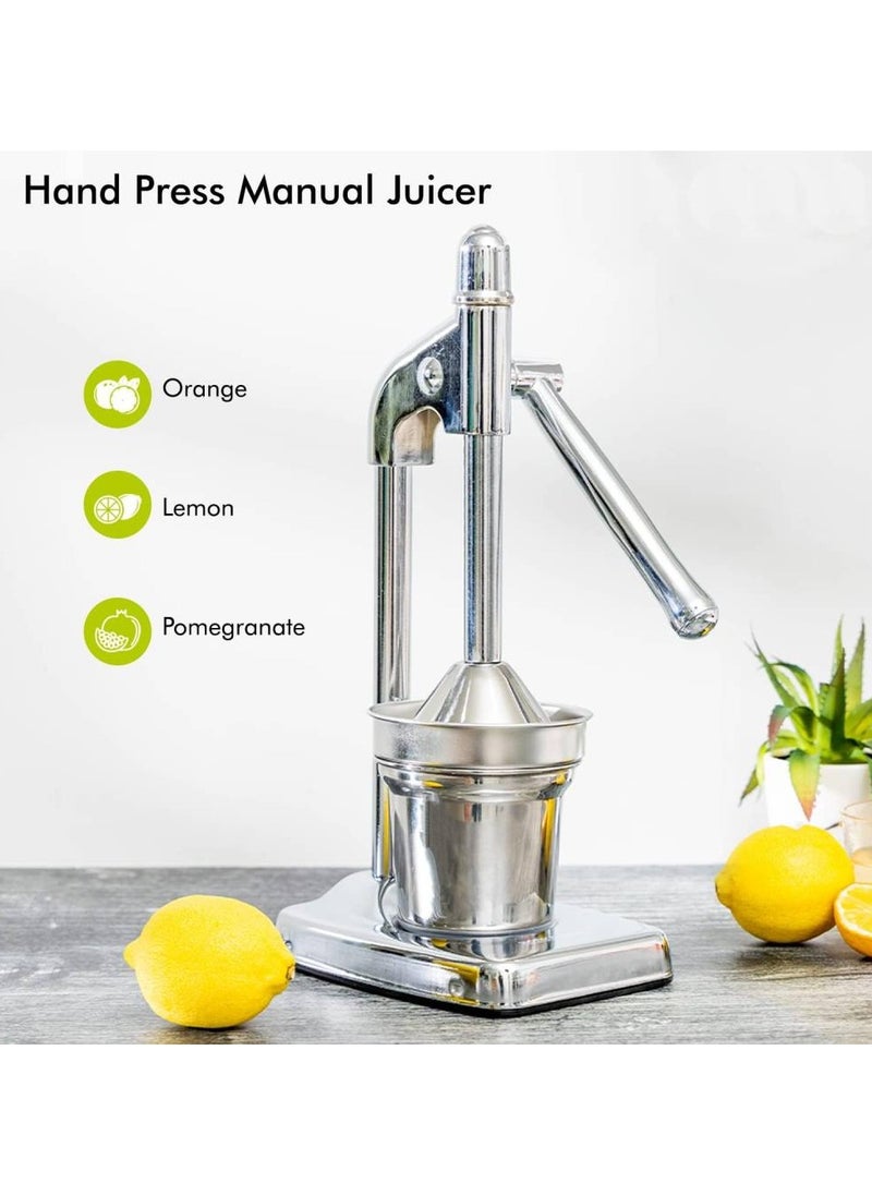 Stainless Steel Hand Juicer – Manual Citrus Press for Orange, Lemon, Lime & Grapefruit – Heavy Duty, Durable, Easy-to-Use Juicing Tool for Fresh Juice at Home