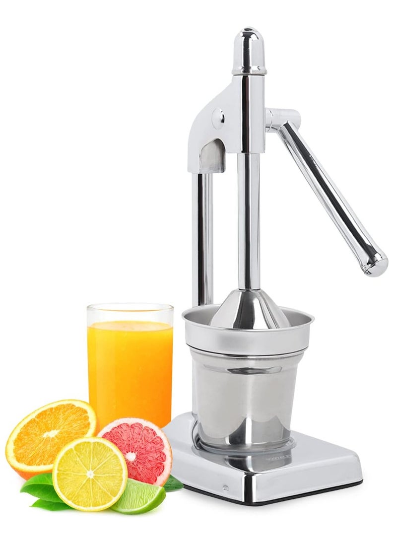 Stainless Steel Hand Juicer – Manual Citrus Press for Orange, Lemon, Lime & Grapefruit – Heavy Duty, Durable, Easy-to-Use Juicing Tool for Fresh Juice at Home