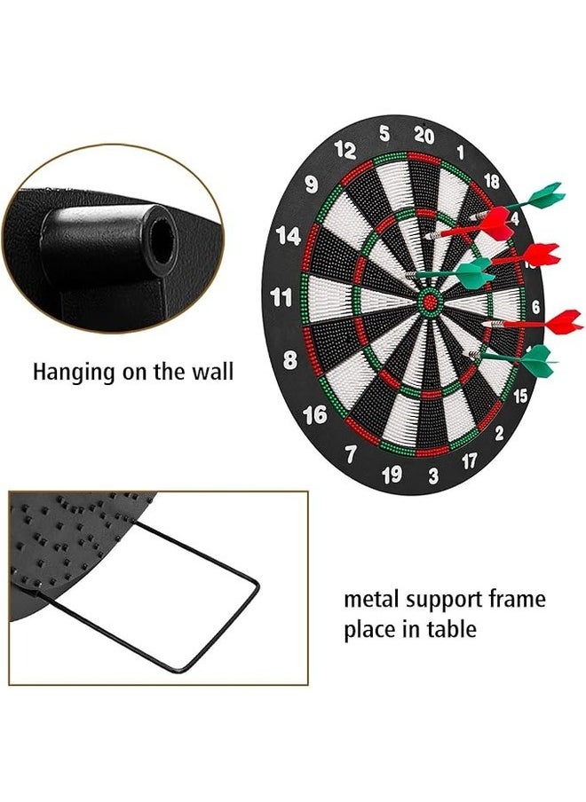 Safety Dart Board Game with 6 Soft Tip Darts Family-Friendly Indoor Leisure Game for Kids & Adults, Perfect for Home, Office, and Party Fun