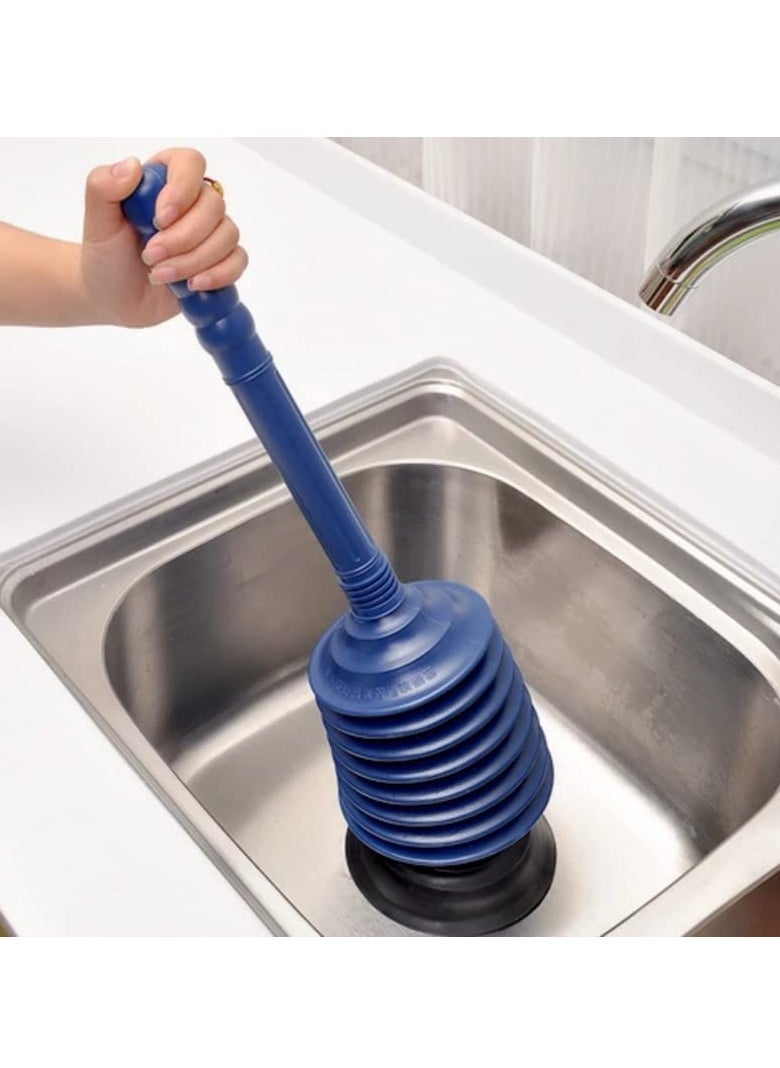 Sink and Drain Plunger, Large Unclogging Tool for Kitchen Sinks, Bathroom Drains, Showers, Bath, Unblocker for Clearing Blockages