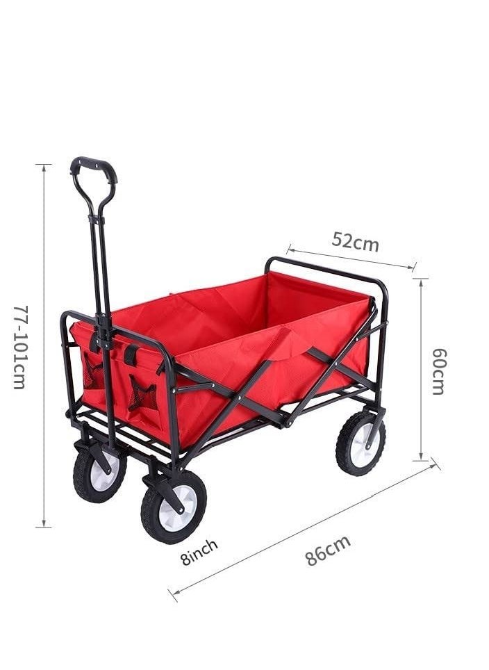 Foldable Multipurpose Outdoor Garden Camping Cart  86x101x52centimeter