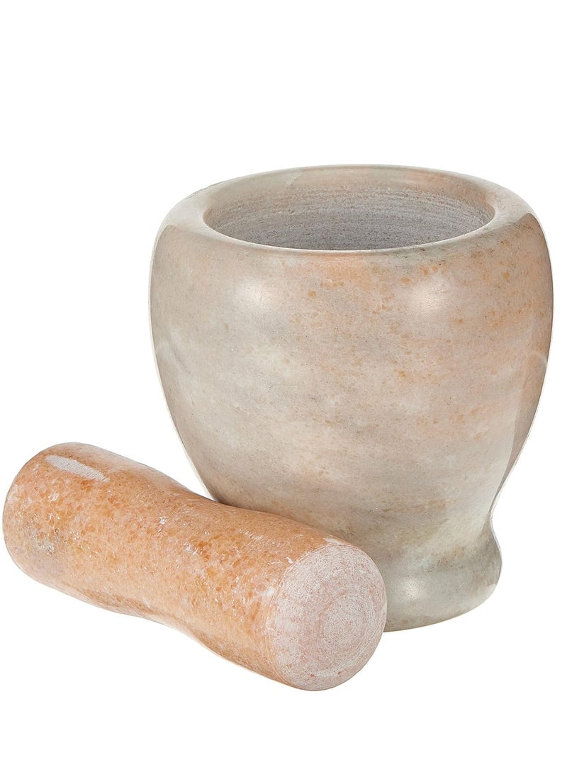 Pestle & Mortar Set | Premium Marble Grinder, Sturdy Pestle & Mortar Set | Mixing Bowl for Garlic Grinder Spices Herb Crusher