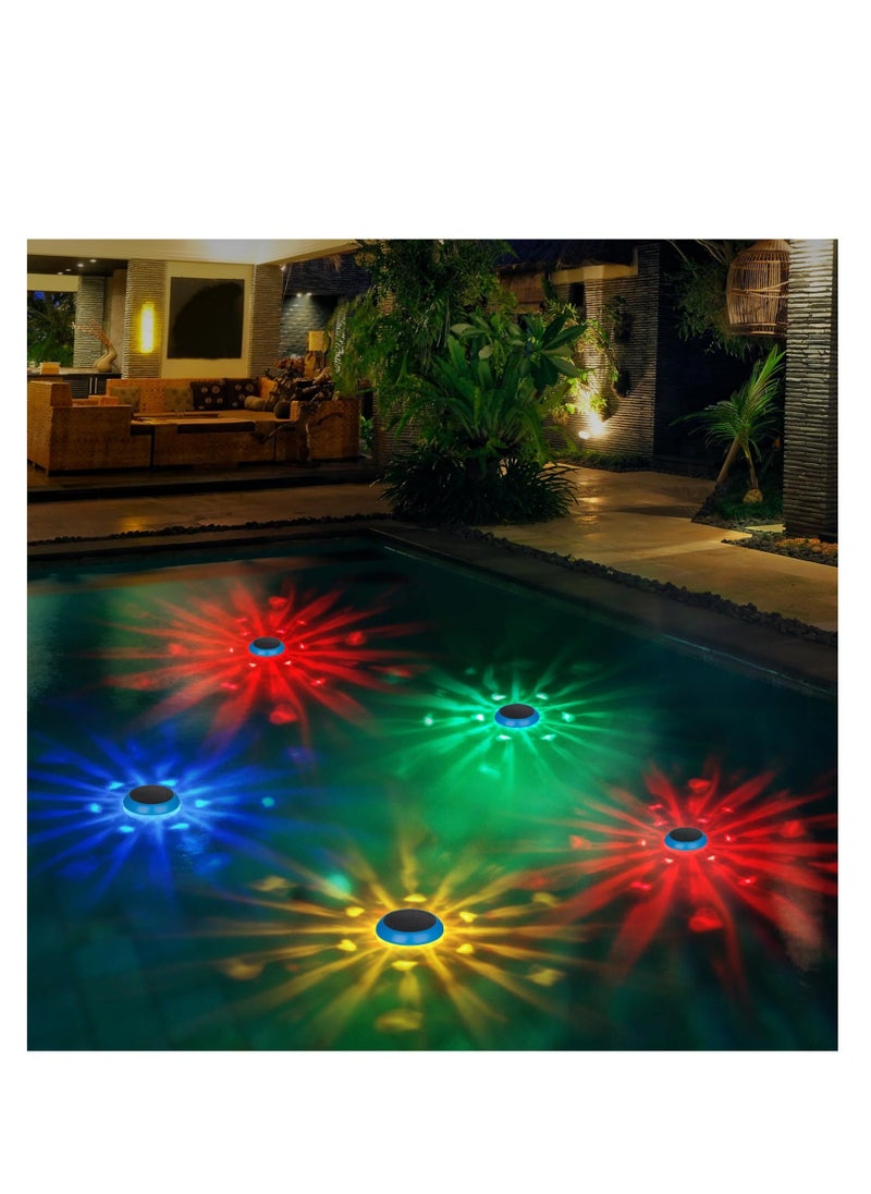 Solar Floating Pool Lights,  LED Multicolor RGB Color Changing Solar Pool Lights That Float, Outdoor Waterproof Swimming Pool Accessories for Pool, Pond, Hot Tub, Garden, Party Decoretion