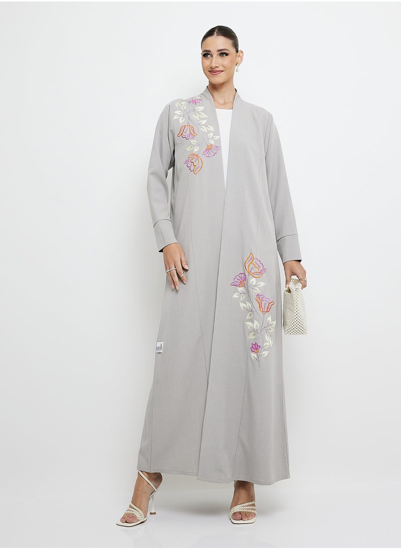 Stylish Embroidery Mix Color Abaya