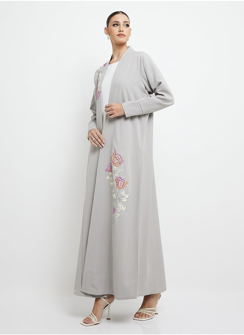 Stylish Embroidery Mix Color Abaya