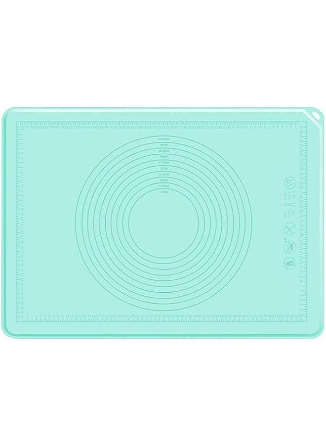 Large Silicone Baking Mat 29 x 21 Inch Non Stick Extra Thick Pastry Mat with Measurements and High Edge for Making Cookies, Macarons, Bread and Pastry