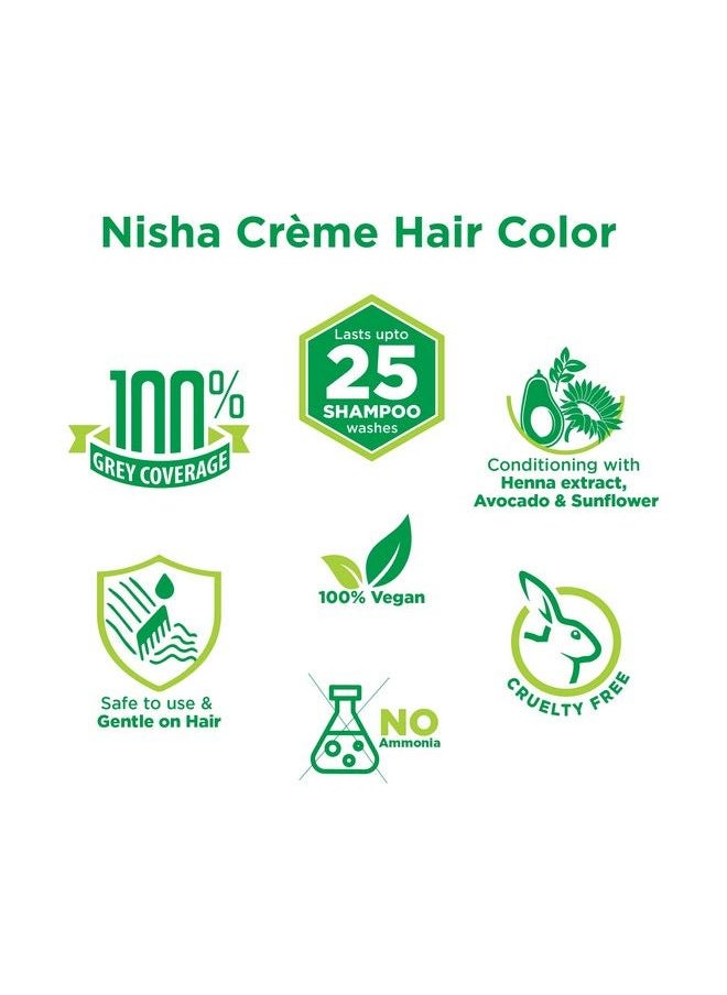 Crème Hair Color 5.5 Mahogany 60Ml + 60Gm (Pack Of 3) …