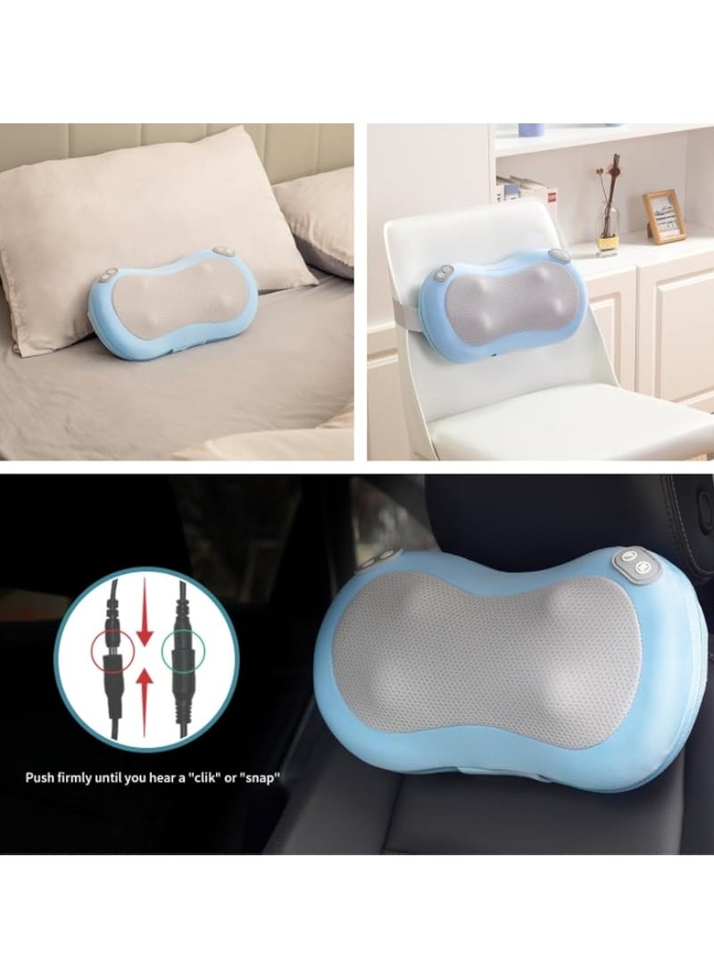 1pc Shiatsu Back And Neck Massager With Heat, Deep Tissue Kneading, Electric Massage Pillow For Back, Shoulders, Legs, Foot, Body Muscle Relax, Use At Home, Car, Office