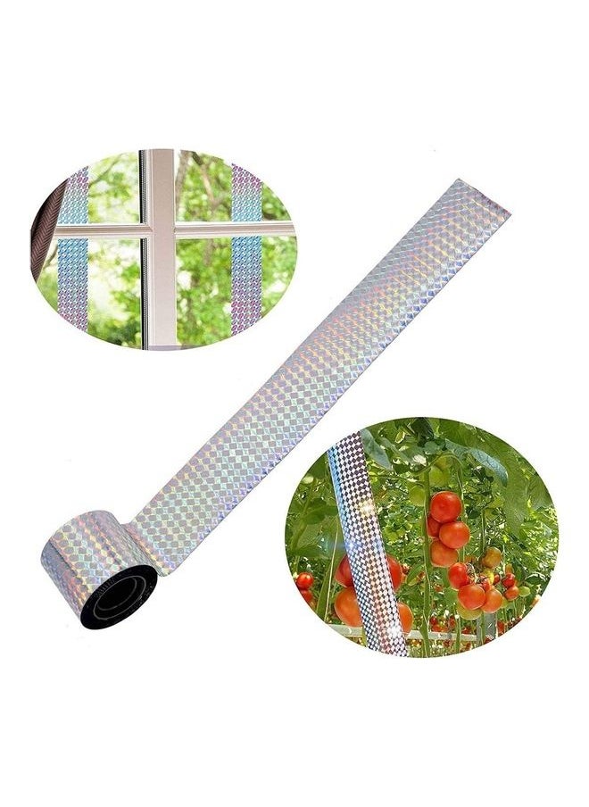 4-Piece Bird Scare Reflective Tape Silver