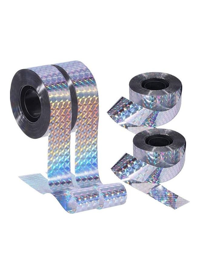 4-Piece Bird Scare Reflective Tape Silver