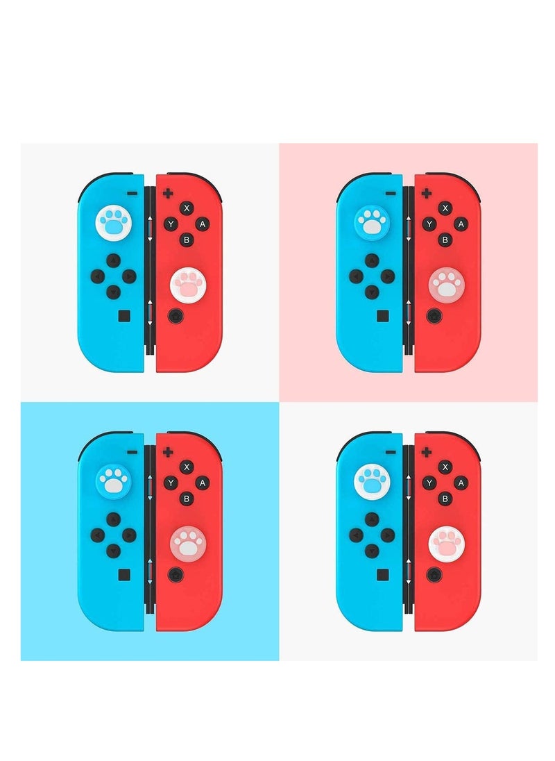 Switch Thumb Grip Caps, Joystick Cap for Nintendo Switch & Lite, Soft Silicone Cover for Joy Con Controller, Cat Claw Design