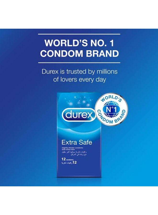 12-Piece Durex Extra Safe Condom