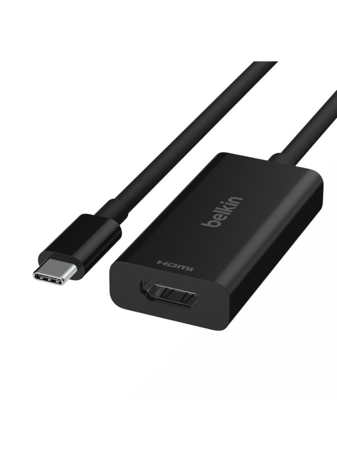 Connect USB-C To HDMI 2.1 Adapter 8K, 4K, HDR Compatible HDMI Display, Plug And Play Audio/Video Accessory For MacBook, Chromebook, PC And Other Devices Black