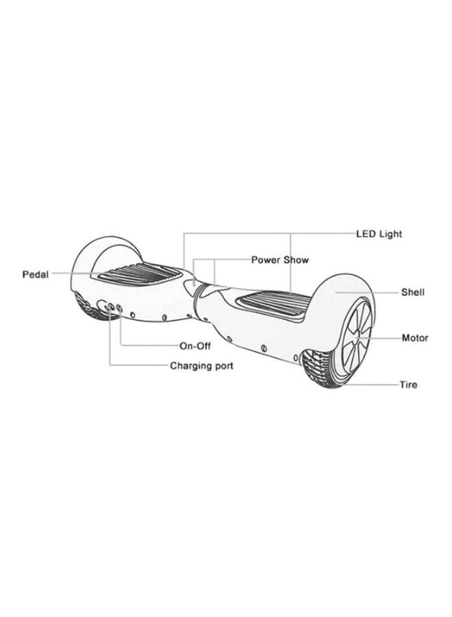 Self Balancing Electric Hoverboard Orange 58.4x18.6x17.8cm