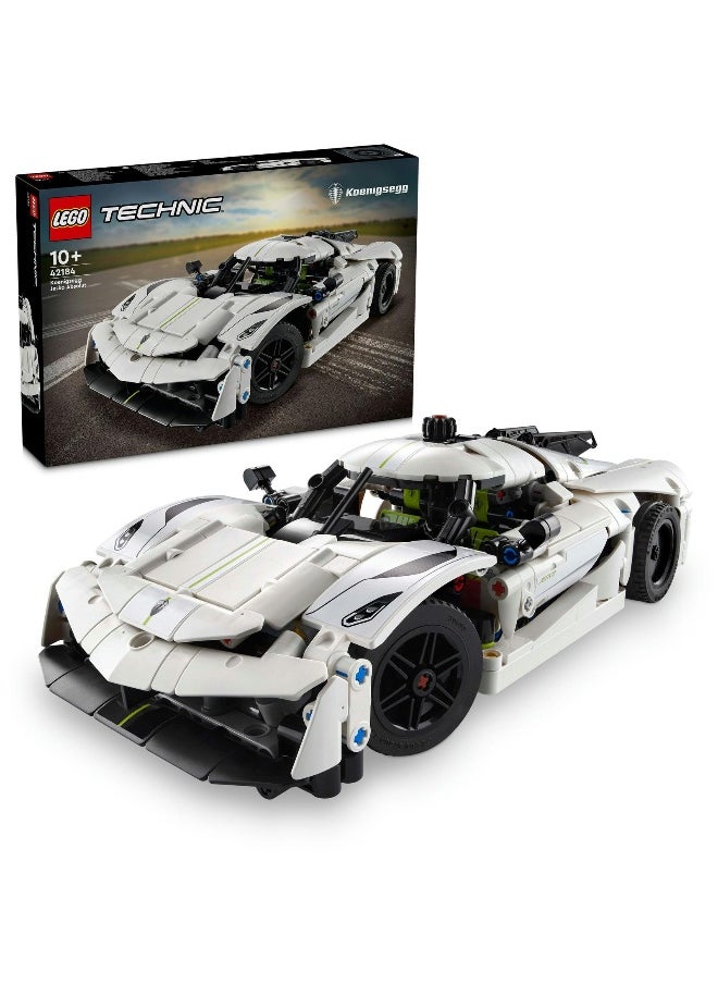 LEGO Technic Koenigsegg Jesko Absolut White Hypercar 42184 Building Toy Set (801 Pieces)