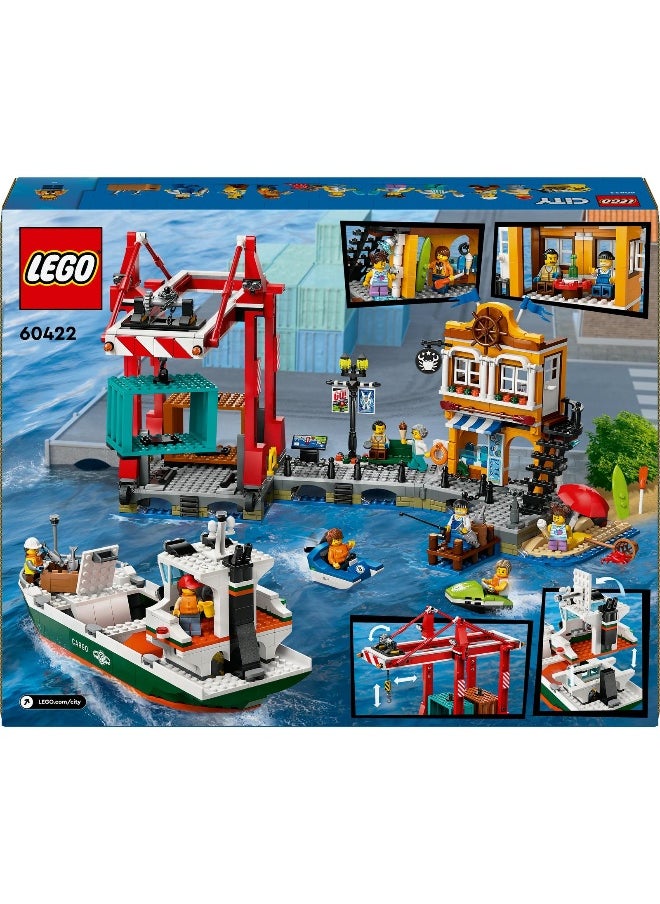 City Seaside Harbour with Cargo Ship Toy 60422 Building Toy Set (1226 Pieces)