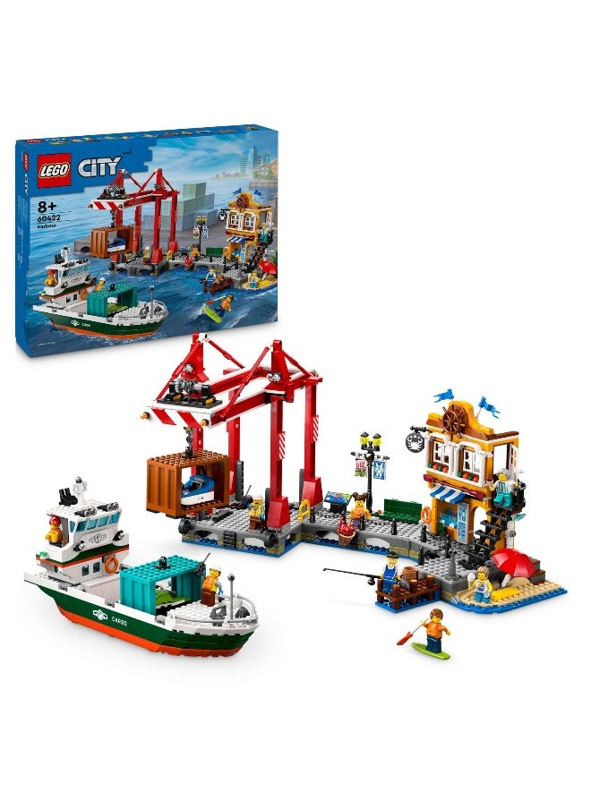 City Seaside Harbour with Cargo Ship Toy 60422 Building Toy Set (1226 Pieces)