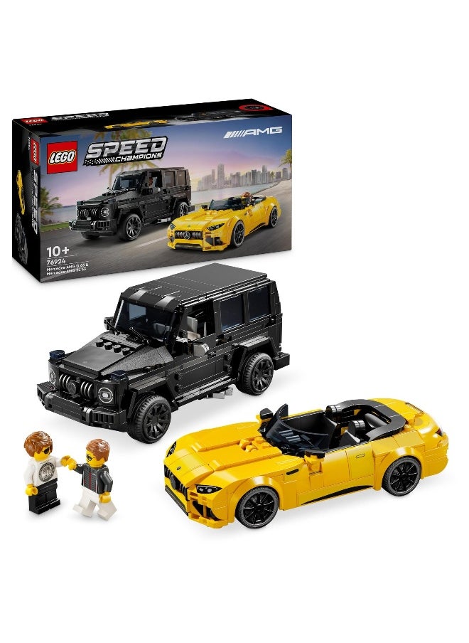 LEGO Speed Champions Mercedes-AMG G 63 & Mercedes-AMG SL 63 76924 Building Toy Set (808 Pieces)