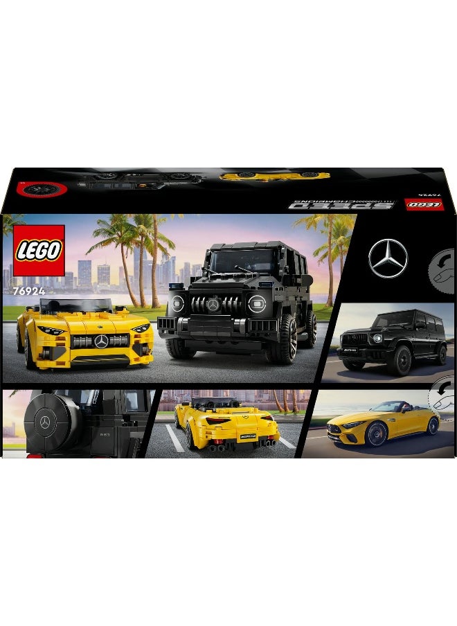 LEGO Speed Champions Mercedes-AMG G 63 & Mercedes-AMG SL 63 76924 Building Toy Set (808 Pieces)