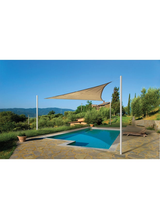 ShelterLogic 12' x 12' Outdoor Heavyweight Triangle Sun Shade, Sand