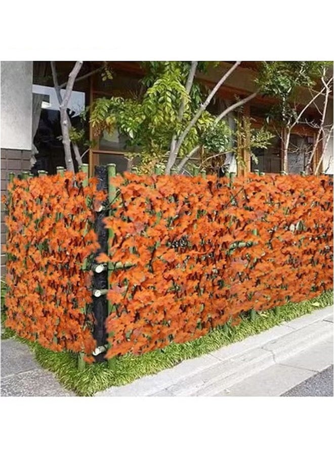 For Artificial Expandable Garden Maple Leaf Fence And Decorative Fence 1.2 Meters