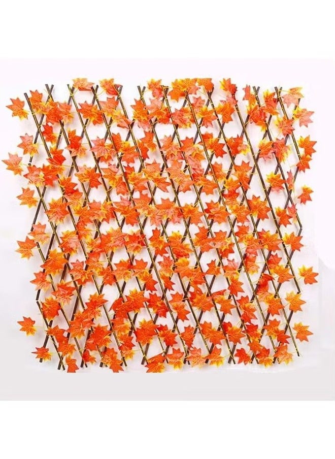 For Artificial Expandable Garden Maple Leaf Fence And Decorative Fence 1.2 Meters