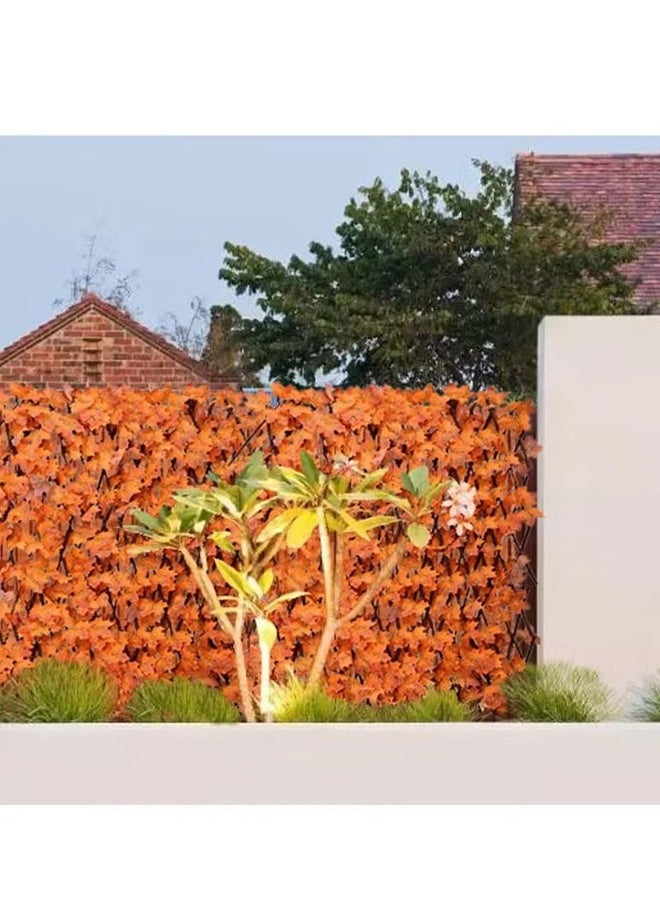 For Artificial Expandable Garden Maple Leaf Fence And Decorative Fence 1.2 Meters