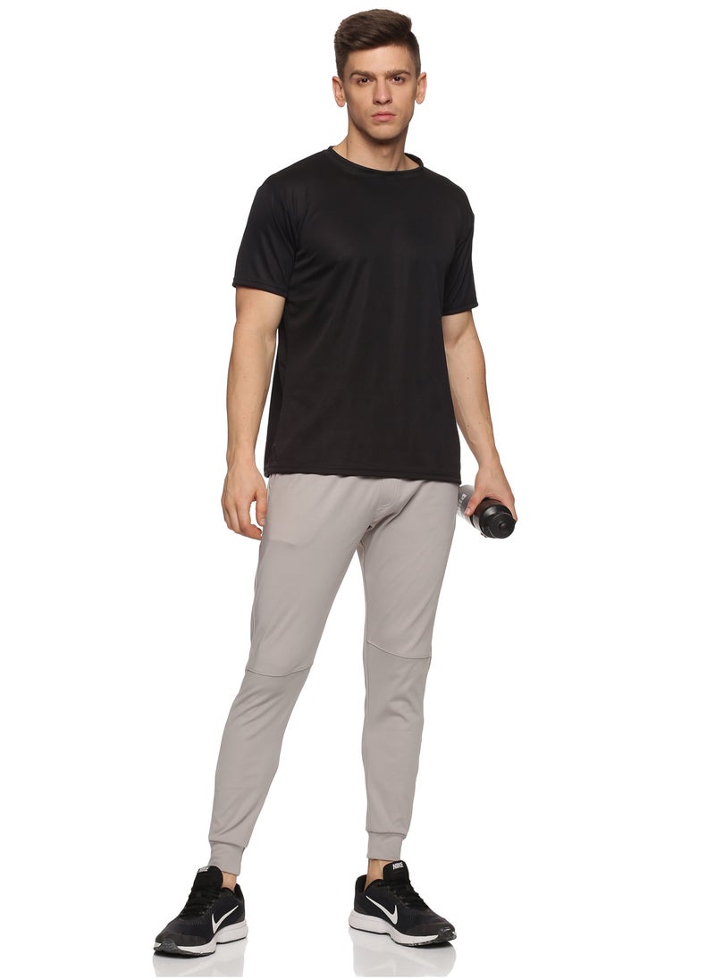 Men's Athleisure Polyester Track Pants (Grey)