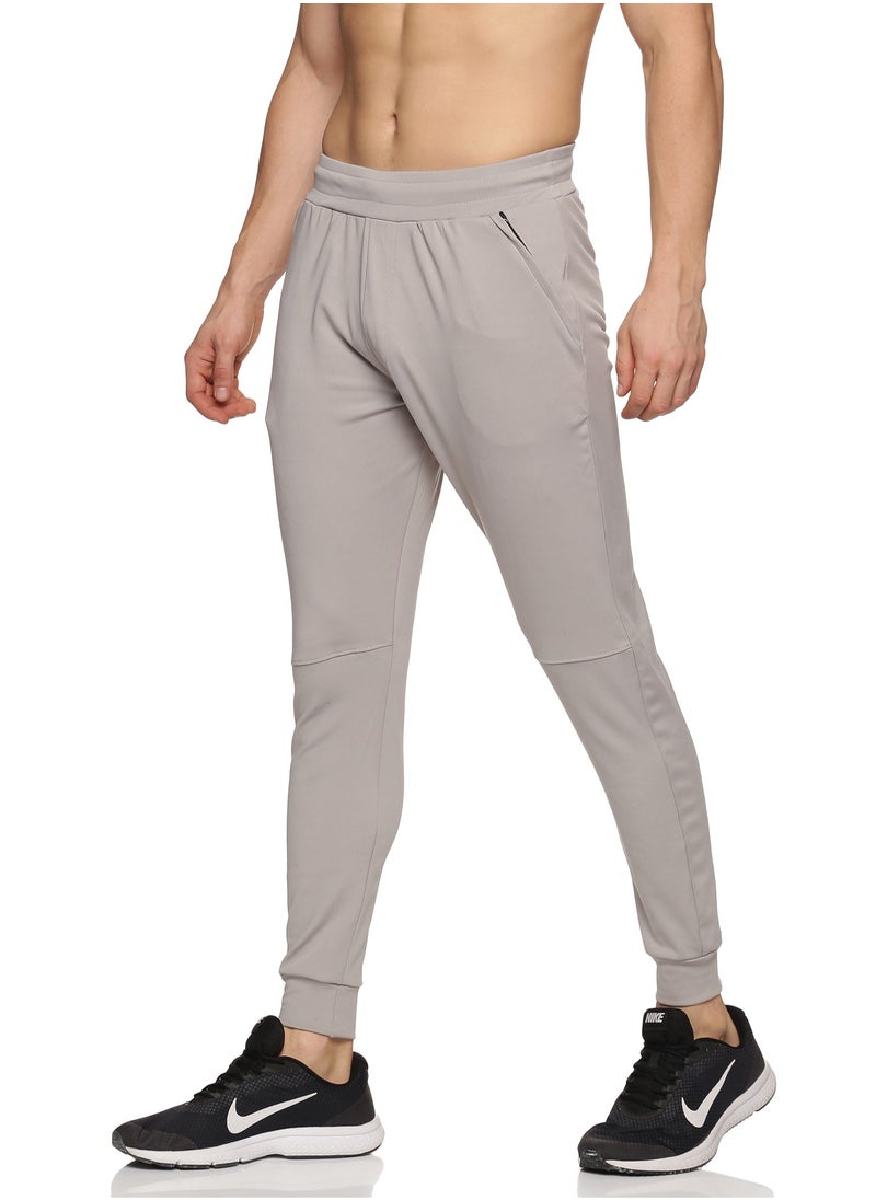 Men's Athleisure Polyester Track Pants (Grey)