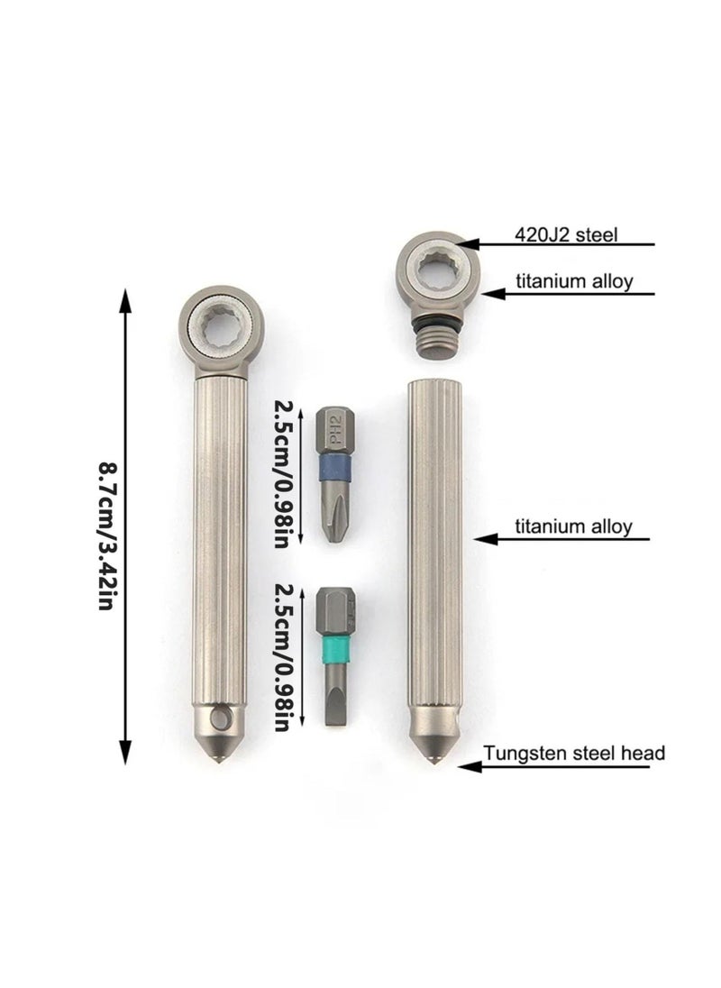 Compact Ratchet Screwdriver, Magnetic Ratchet Screwdriver, Multipurpose Pocket-sized Ratchet Screwdriver, Performance, Easy Access & Carry, Compact Design, Safety, Premium Screwdriver