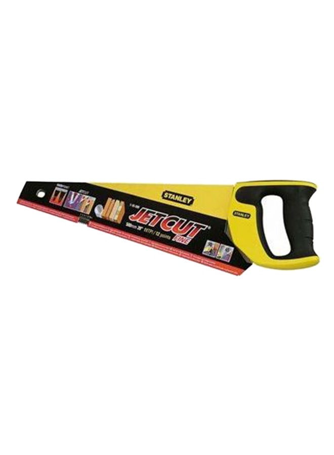 Jet Cut Fine Handsaw Silver/Black/Yellow 18inch