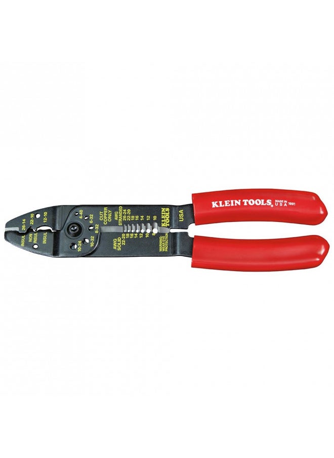 Klein Tools 1001 Multi Tool, Wire Stripper, Wire Cutters, Crimper Tool for 8-22 AWG, Multi-Purpose Electrician Tool is 8.5-Inch Long