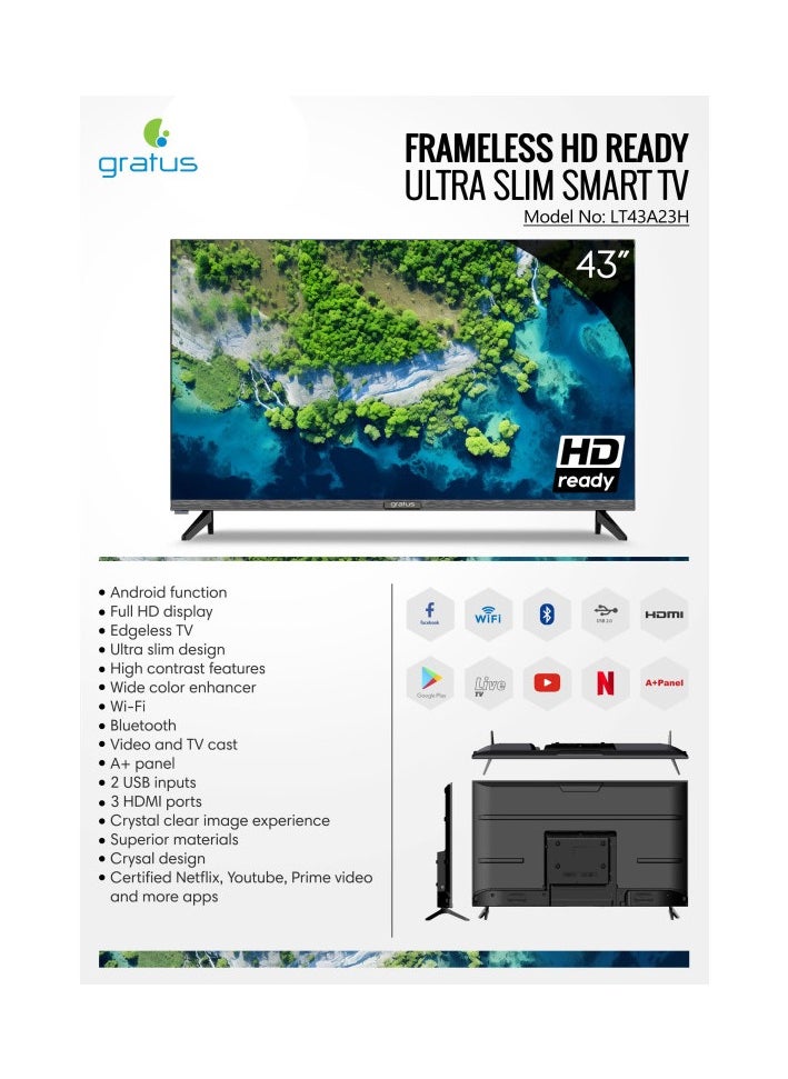 Gratus 43 Full HD Edgeless Smart TV