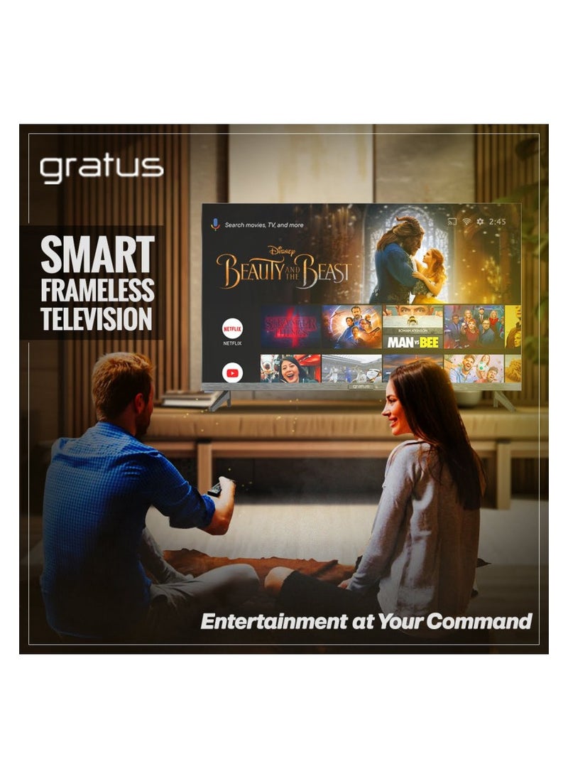 Gratus 32 inch Edgeless HD ready LED Smart TV