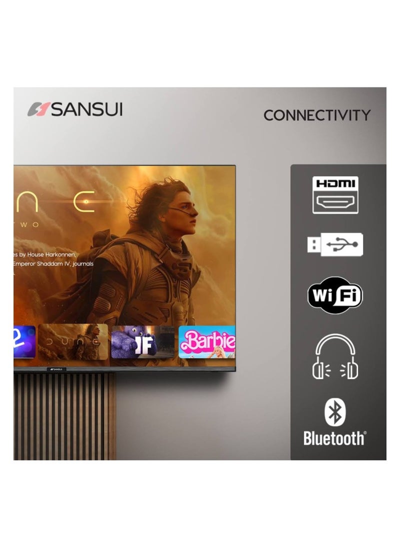 SANSUI 65 inch WebOS powered 4K Edgeless UHD LED SMART TV with ThinQ AI