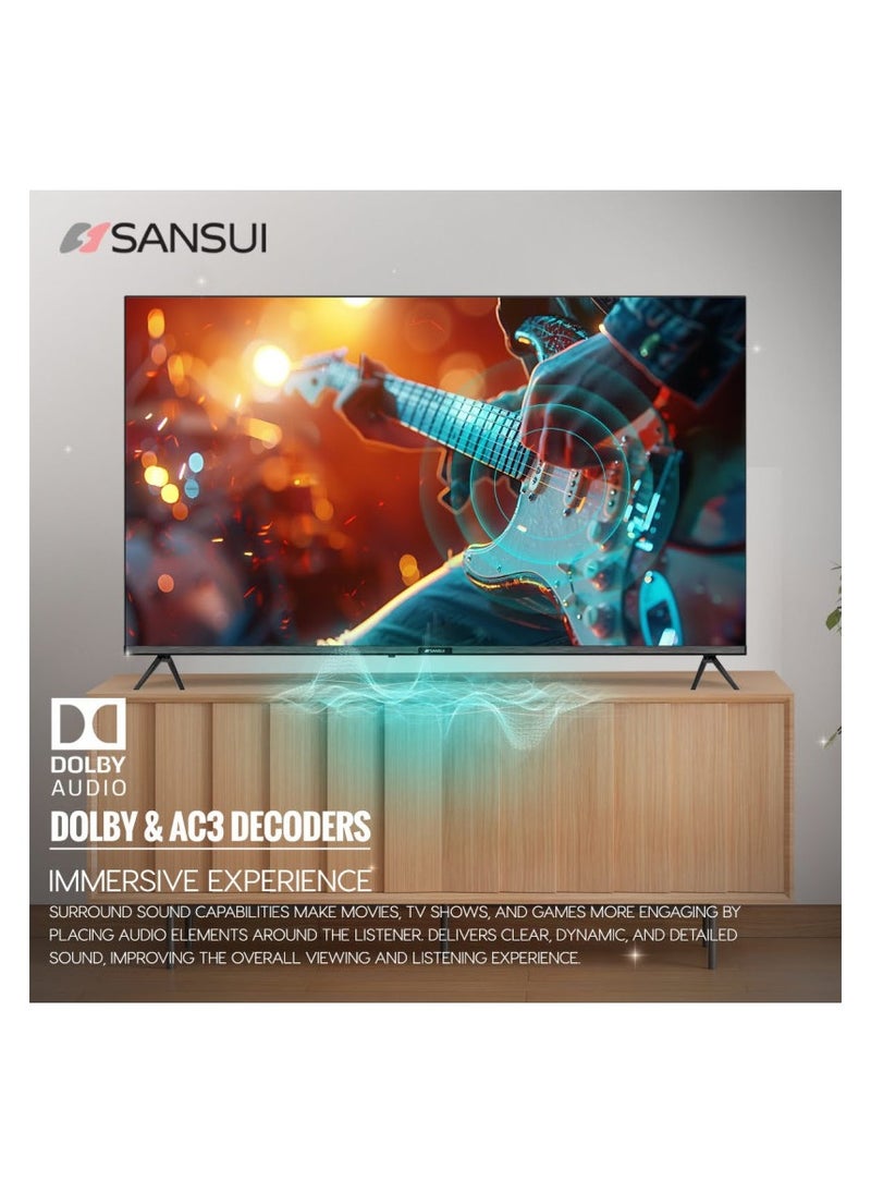 SANSUI 65 inch WebOS powered 4K Edgeless UHD LED SMART TV with ThinQ AI