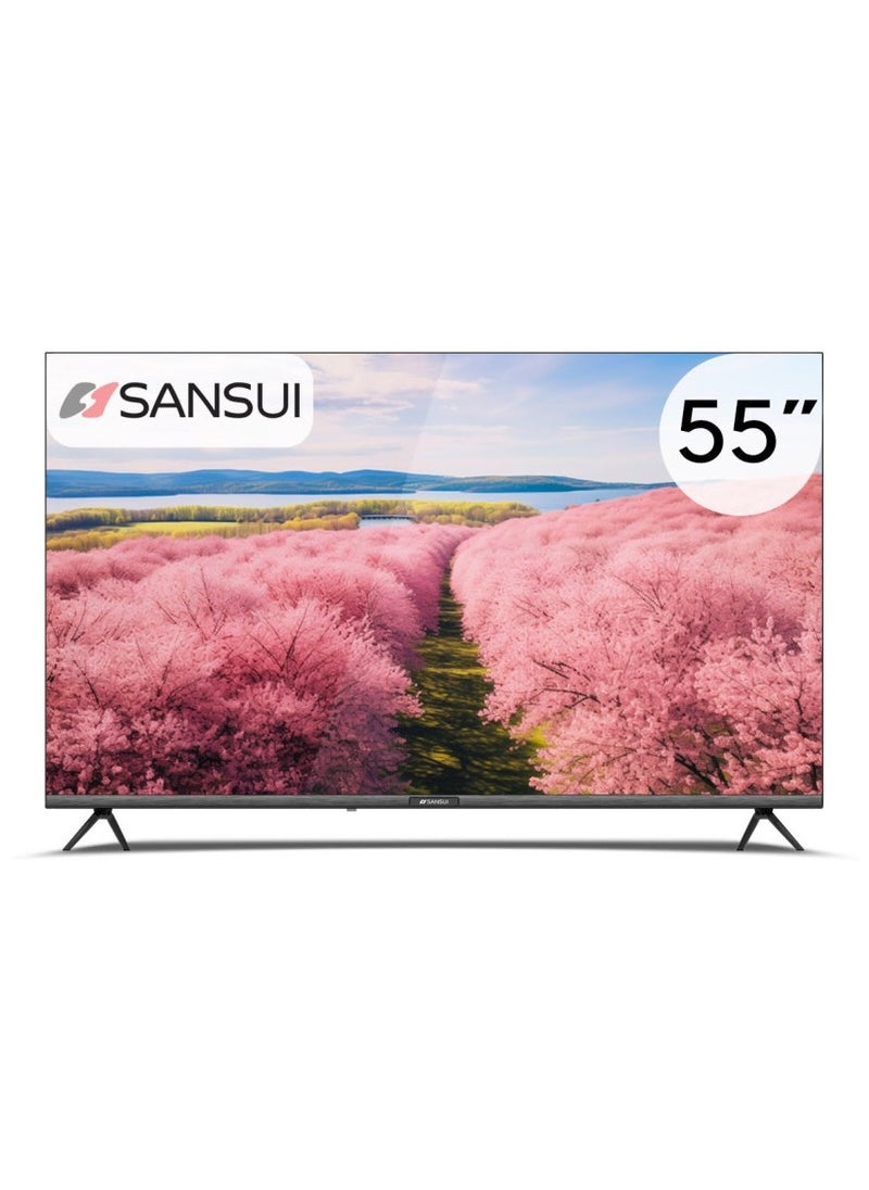 SANSUI 55 inch WebOS powered 4K Edgeless UHD LED SMART TV with ThinQ AI