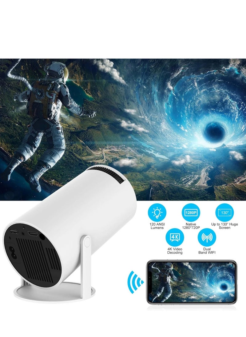 BLUBORY T5 4K Smart Portable Projector With Fast Wireless Connection