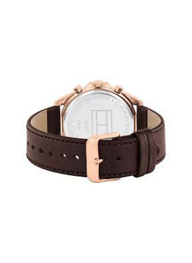 TOMMY HILFIGER ROUND ANALOG MEN'S BLUE CASE WATCH - 1710645