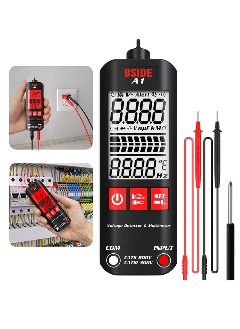 Automatic Anti-Burn Intelligent Digital Multimeter Zero and Fire Wires Tester Non Voltage Detector Fast Accurately Measures Voltage Current Conductor On/Off Color Ring Resistance