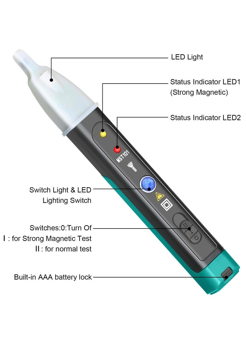 Ignition Coil Tester Tool, Automotive Electronic Faults Detector, Car Spark Tester and Voltage Tester Pen, Spark Tester Pen with LED Display & Two Batteries