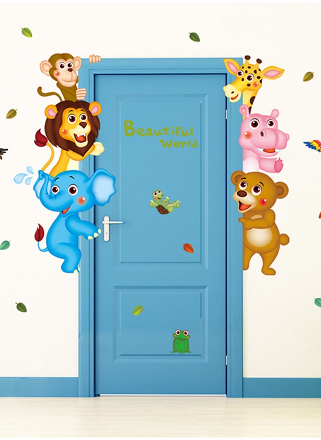 Cartoon Removable Wall Sticker Multicolour 60x40centimeter