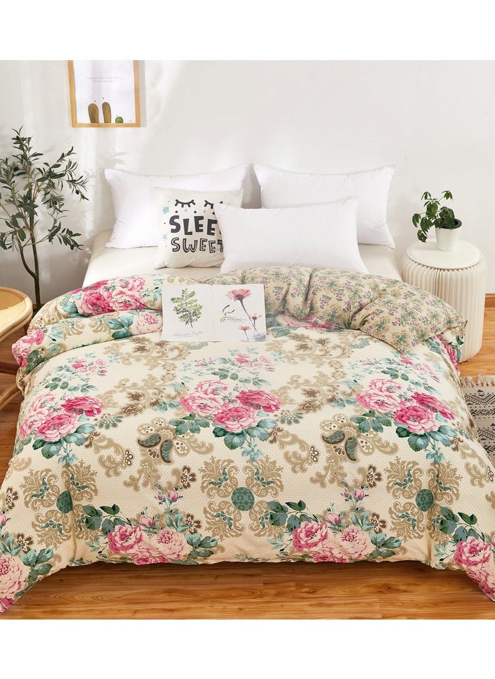 4-Piece Floral Design Bedding Set