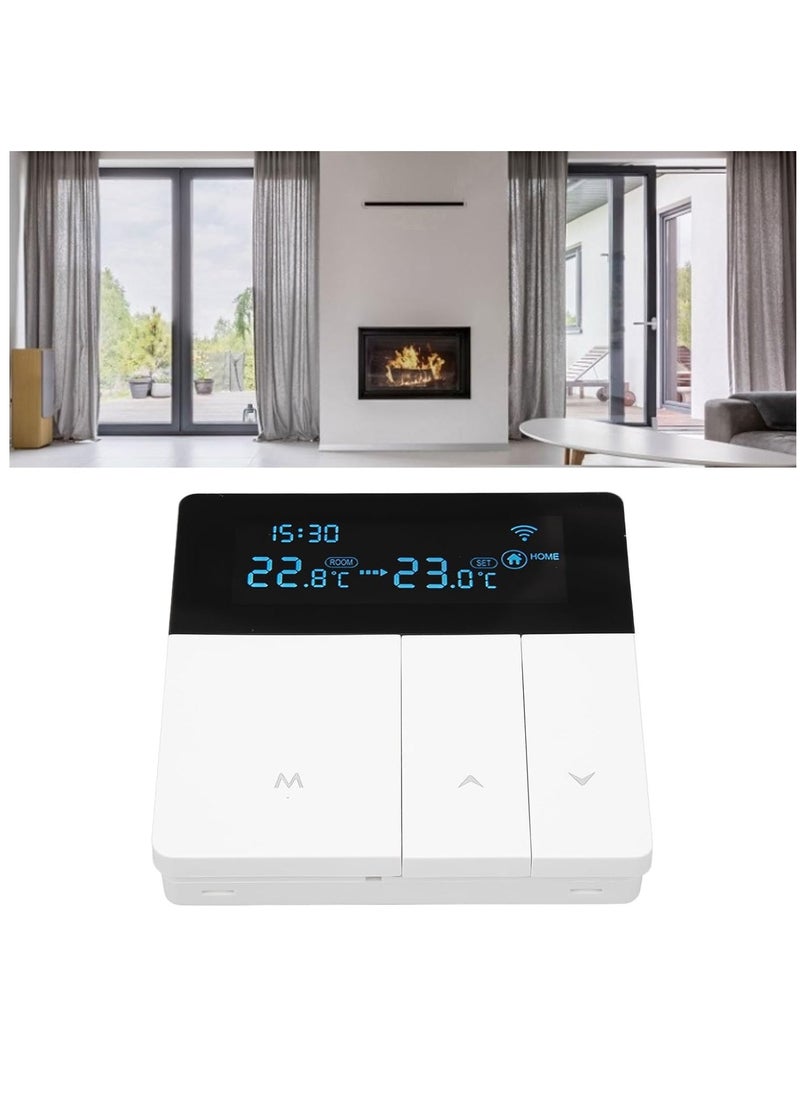 Smart Thermostat Programmable Digital Temperature Controller with WiFi, Advanced LCD Display, APP Remote Control, Sleek Modern Design, Suitable for Various Locations - Enhanced Climate Control