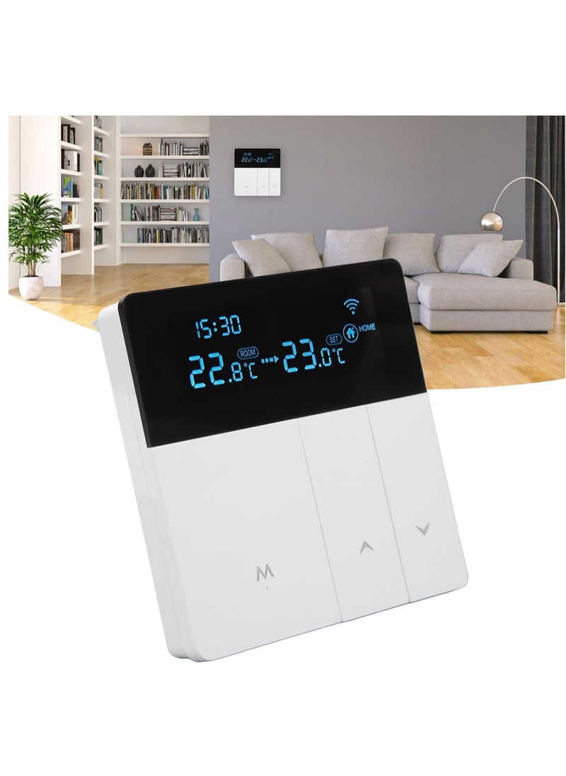 Smart Thermostat Programmable Digital Temperature Controller with WiFi, Advanced LCD Display, APP Remote Control, Sleek Modern Design, Suitable for Various Locations - Enhanced Climate Control