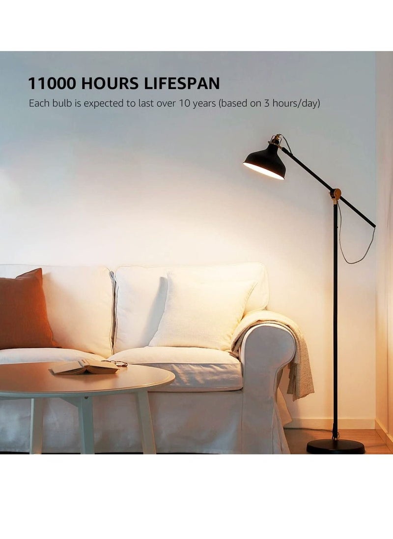 LED Light Bulbs 60 Watt Equivalent, 9W Daylight White 3000K Non-Dimmable, A19 E27 Standard Medium Base, 25000 Hour Lifetime, 806 Lumen, Pack of 3, Warm White