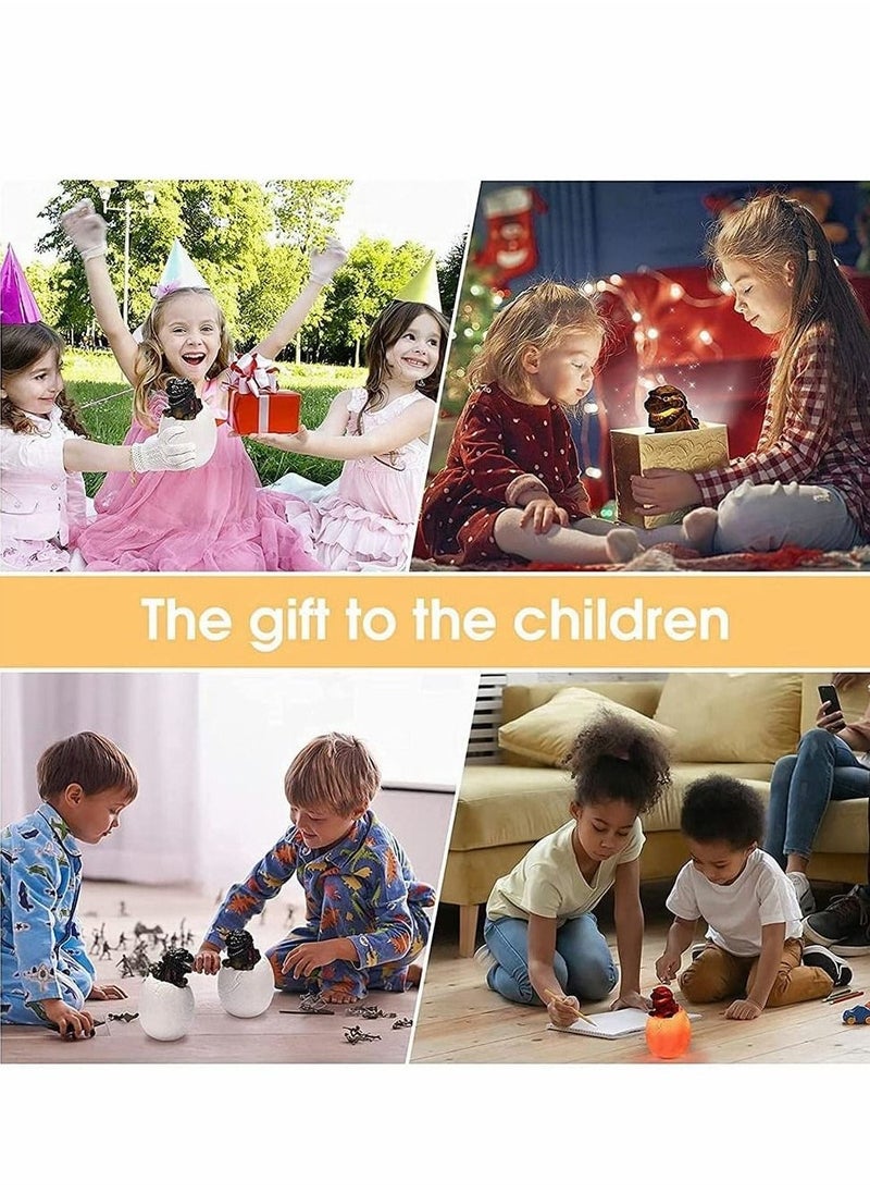 Dinosaur Night Light for Kids, Nursery Light for Baby and Toddler, Remote, Tap, Touch Control, USB Rechargeable Battery, Portable Animal Lamp for Bedroom, Safe Toys, 16 Colors Changing