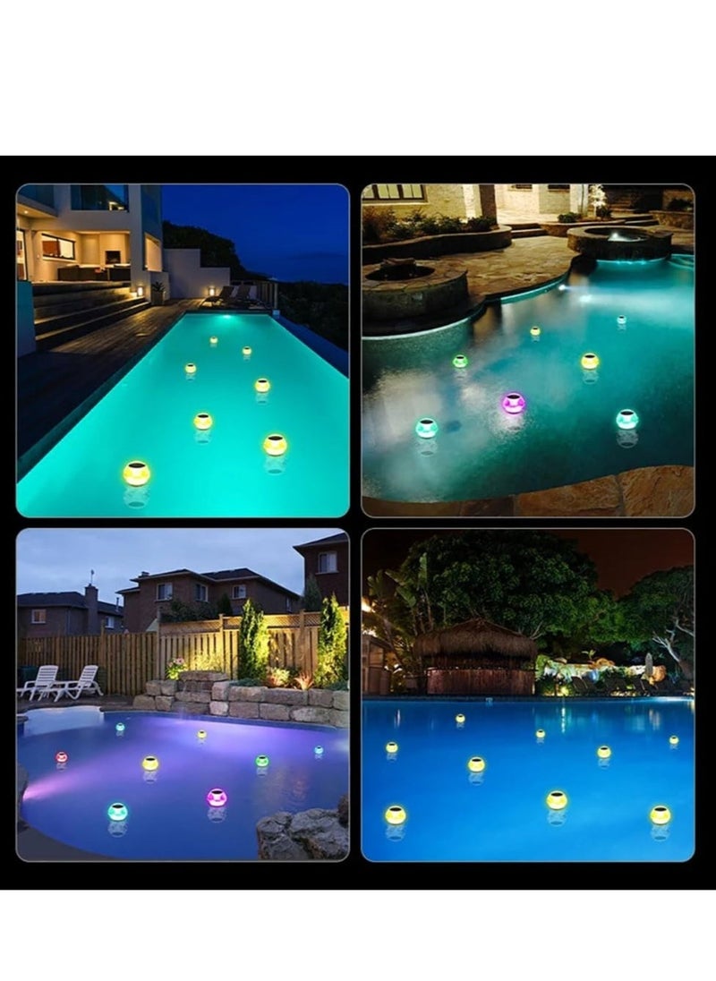 Swimming Pool Light, Light Control Solar Swimming Pool Light, Garden Lamp, Waterproof Solar Floating Light, Water Floating Light, for Aquarium Vase Pond Swimming Pool Garden Party